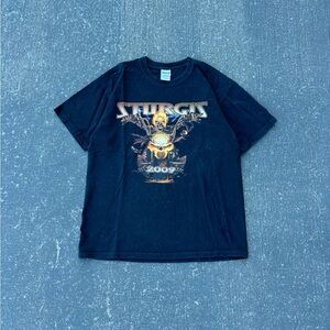 Y2K Sturgis Motorcycle Ghost Rider Graphic T-shirt Shirt Pullover